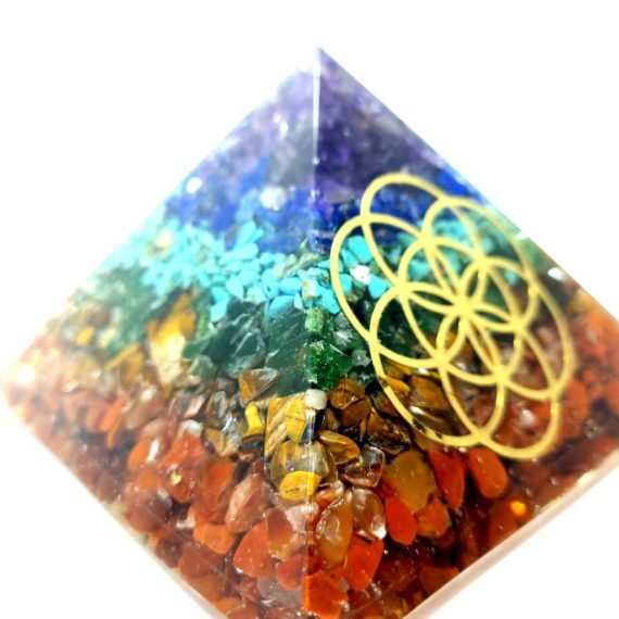 Orgonite Pyramide Chakras G Om Trie Sacr E Graine De Vie Orgonite