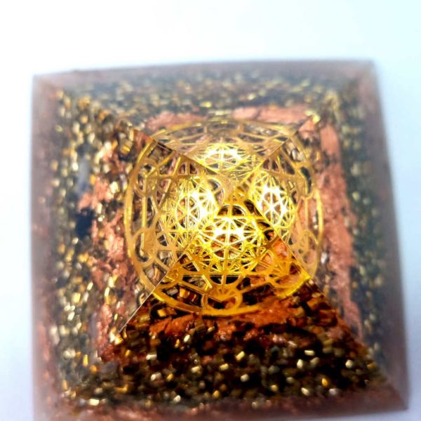 Orgonite Pyramide METATRON - Protection - Equilibre