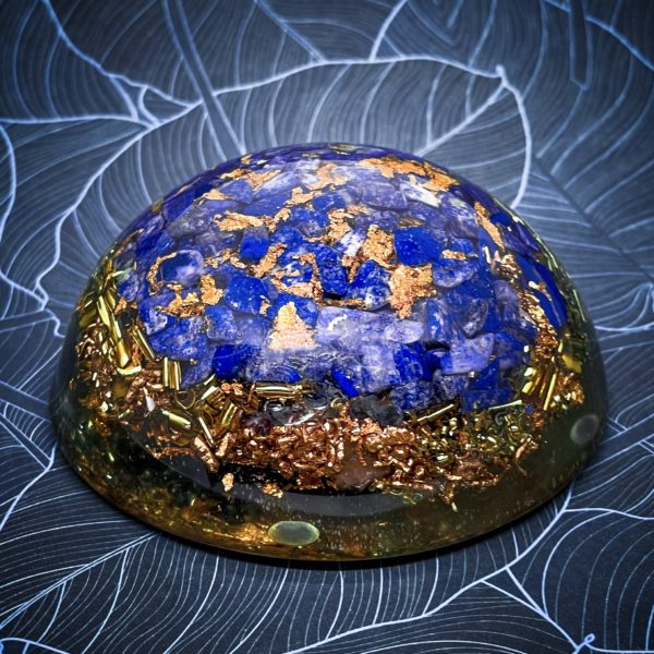 Orgonite Dôme Lapis Lazuli Concentration - Protection-Bien être