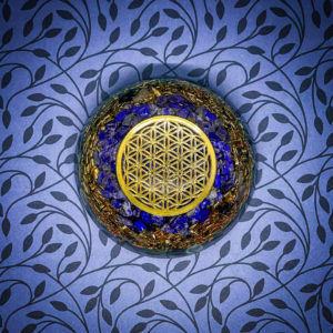 fleur de vie orgonite dome lapis lazuli