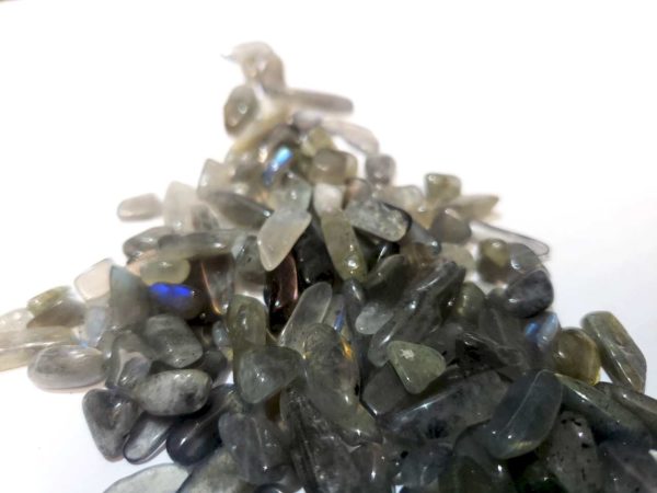 Labradorite mini pierre roulées 0,5-30mm - 100gr