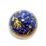 Orgonite Dôme - Lapis Lazuli Feuille d'OR - Protection - Bien être - Créativité