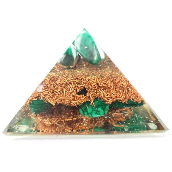 Orgonite Pyramide Malachite - Protection - Bien être