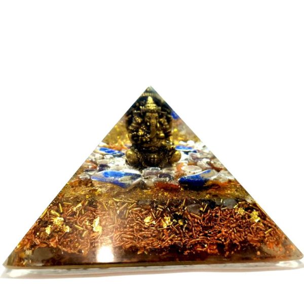 Orgonite Pyramide GANESH - Protection - Bien être - Richesse - Chance - Prospérité.