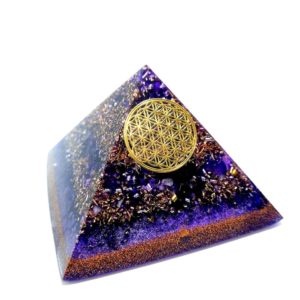 Pyramide Orgonite Fleur de vie - Protection - Bien être