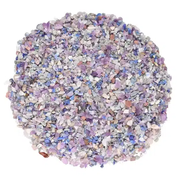 Chips brut des pierres des  7 chakras 1-5mm 200gr